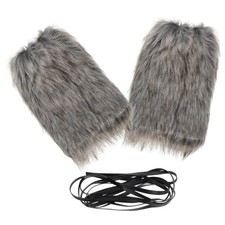1 Pair Women Fuzzy Leg Warmers: Fluffy Faux Fur Boot Covers - Legwarmers with
