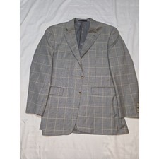 Burberry London Men's Solid Gray Wool Blazer Size 40R