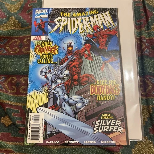 Amazing Spider-Man #430 Carnage Cosmic Marvel January 1998 NM🔥🔑!!!