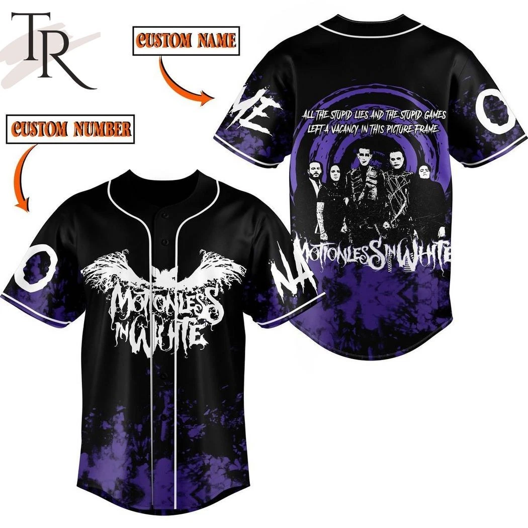Motionless in White Masterpiece Custom Baseball Jersey
