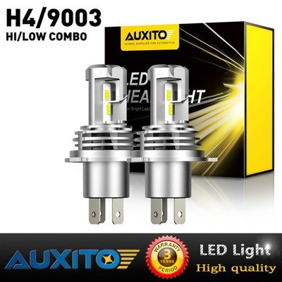 Auxito H4 9003 6500k LED Headlight Kit 24000LM High Low Bulbs COMBO AUTOPARTS1
