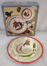 NEW LENOX China Bears Dinnerware For Kids Heirloom Collection Plate Bowl And Cup