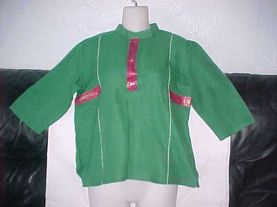 GREEN Gold PINK AMAZING Top SUPERB KURTI Exotic TUNIC Sari COMFY TOP Belly Dance