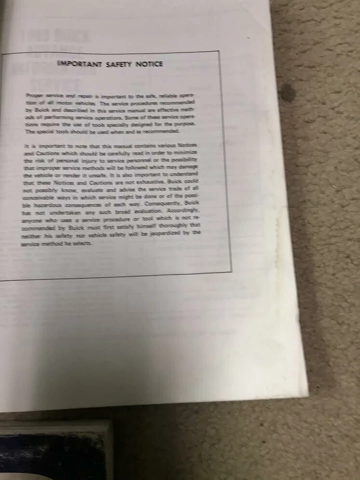 Buick Regal Lesabre Electra Riviera Century 1980 juego manual de reparación taller de servicio  Foto 2 de 4