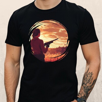 Mens Womens Shotgun Print Cotton T-Shirt Size S to 5XL