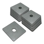 (20) 3" Square Washer Plate, Strut Channel Bearing, Heavy Duty Zinc Plated Steel