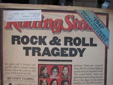 1980 ROLLING STONE Magazine Issue # 309 ROCK & ROLL TRAGEDY   Condition As Shown