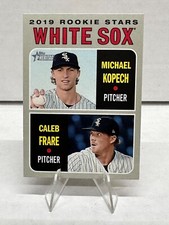 2019 Topps Heritage White Sox Rookie Stars Card #7 Michael Kopech Caleb Frare