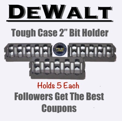 3 DEWALT Tough Case Insert Drill Bit Holder Racks Bit storage holder New