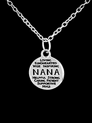 Nana Necklace Gift For Grandma Grandmother Granny Mother's Day Charm Jewelry