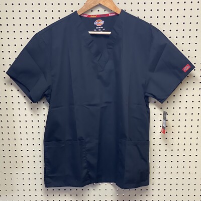 Dickies Women's EDS Signature Scrubs V-Neck Black Size Medium