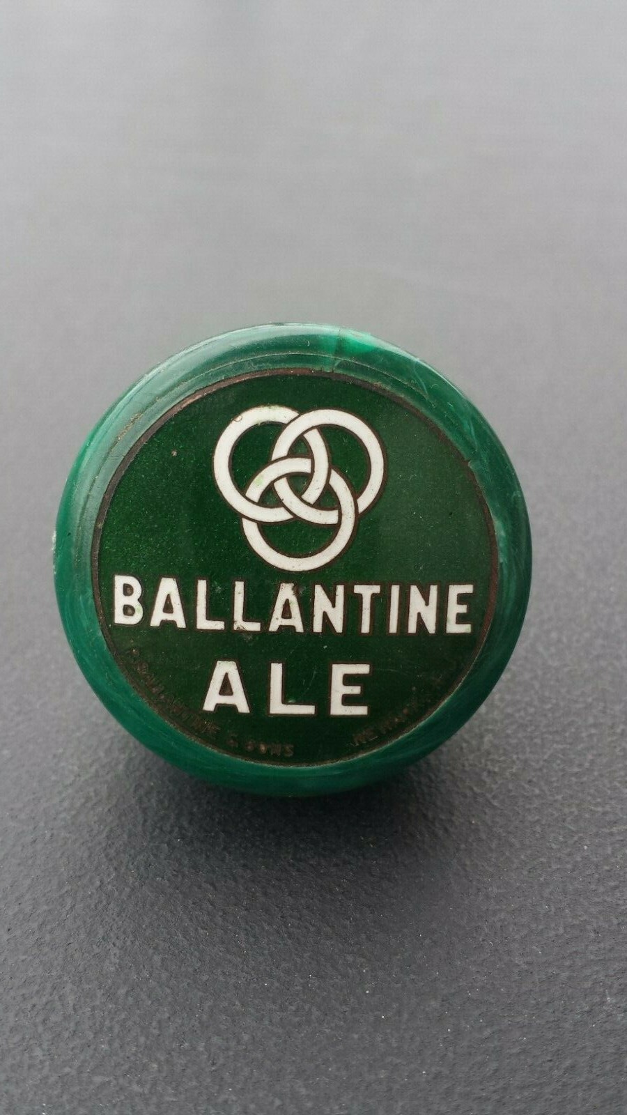 Vintage Ballantine Ale Beer Ball Knob Tap Handle Bakelite Newark