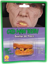 OLD MAN LADY GROSS TEETH SET Rotted Gums Missing Tooth Billy Bob Redneck Costume