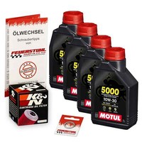 Honda Vfr 800 F (RC79) 14-16, Motul 10W30 ÖL + K&N Racing ÖLfilter, MotoröL Set
