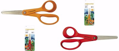 Fiskar Kinderschere Links- ODER Rechtshänder 5 Zoll 13 cm sichere Schnitte Papier Filz