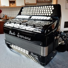 Fisarmonica Super Paolo Soprani 5/5 nera cromatica doppio cassotto
