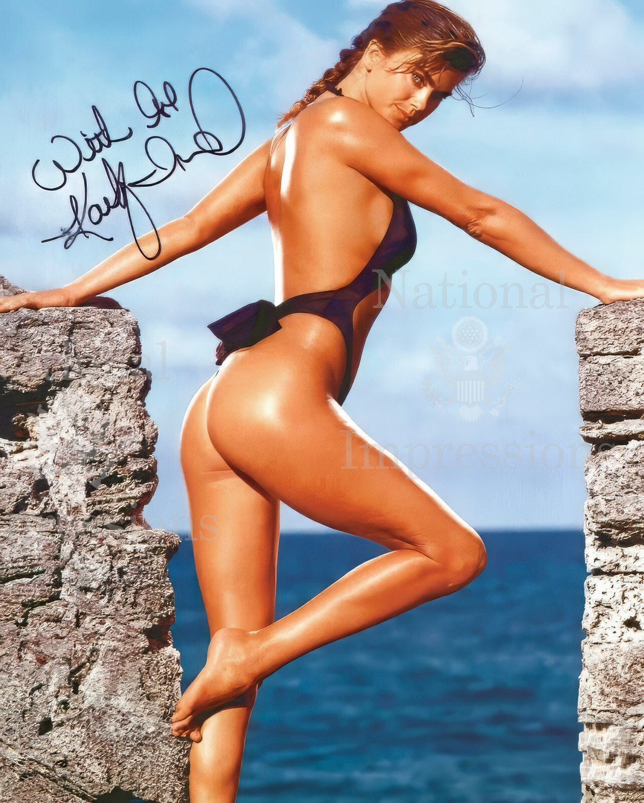 Kathy Ireland SPORTS ILLUSTRATED Model Autographed 8x10  Photo REPRINT