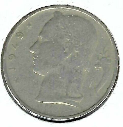 1979 Belgium 5 Francs Copper-Nickel Coin! - Picture 1 of 2