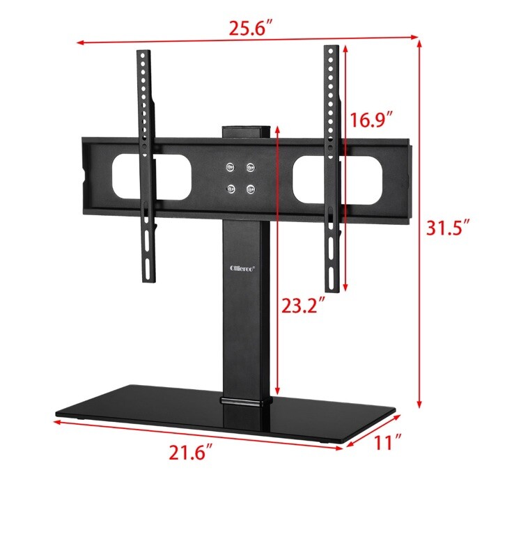 Ollieroo Table Top TV Stand for most 27 - 70 inch TVs up to 110 lbs