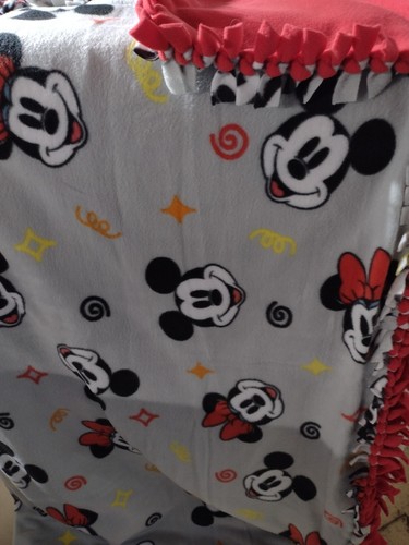 Vliesstoff ohne Nähen Decke - Disney Mickey und Minnie Maus