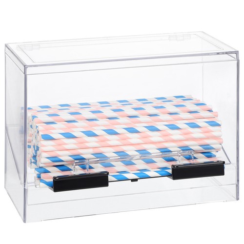 Drinking Straw Dispensers Storage Box Practical Container Holder
