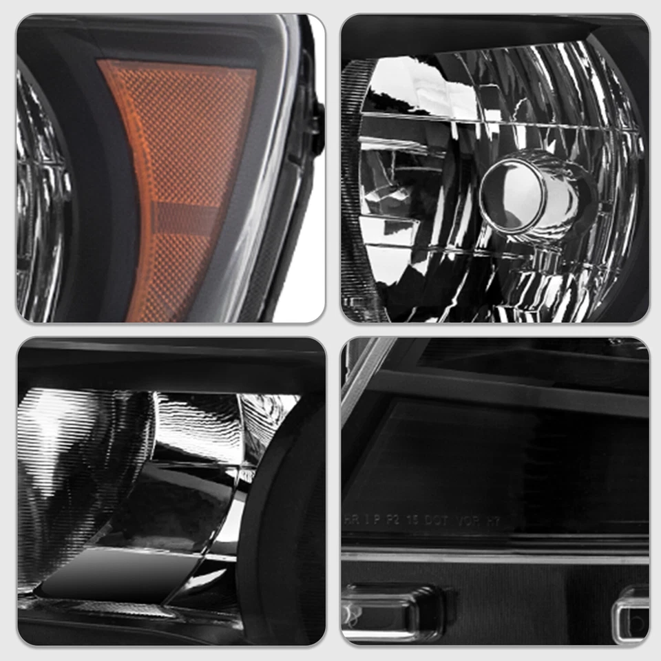 Faros halógenos negros para Chevy Colorado 2015-2022 izquierda+derecha Foto 4 de 4