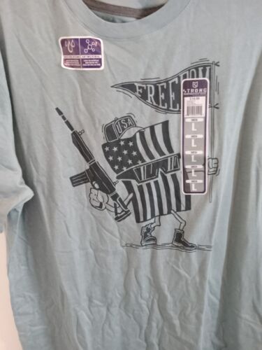 3 Lincoln Outfitters Freedom Not Free, Tank Strong Flag Shirt All New Size Large - Picture 4 of 24