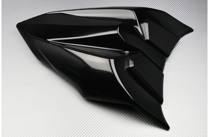 Capot de selle aérodynamique rigide ABS noir brillant pour moto Kawasaki Ninja 650 de 2020 à 2025