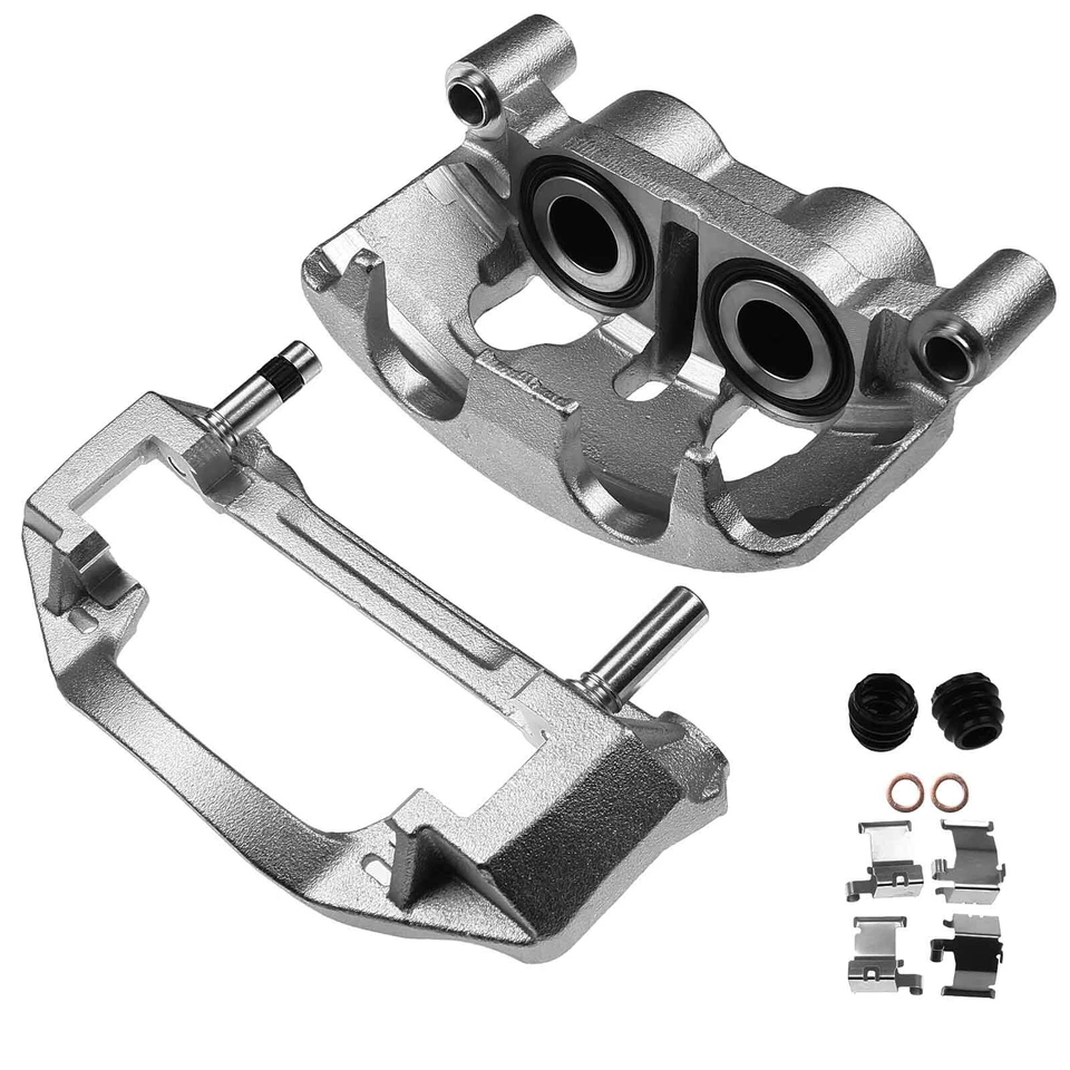 Par de pinzas de freno traseras con soporte para Chevrolet Silverado 3500 HD 2011-2019 Foto 3 de 4