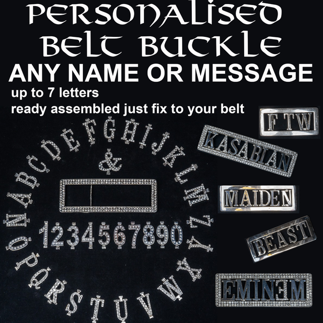 personalised name belt buckles