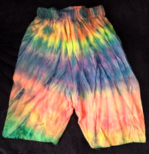 Shorts--Girls Tye Die Multi-Color--Size 3-4-100 Cotton