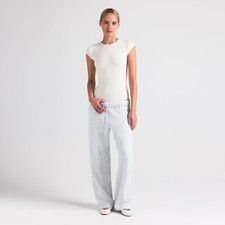 Skims Cotton Jersey T-Shirt Brief Bodysuit in Marble, Size X-Small