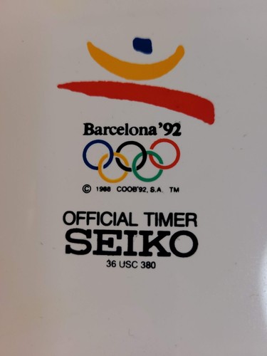 Barcelona '92 Olympics Seiko Official Timer Collectible Canteen - Made in Taiwan - Picture 2 of 7