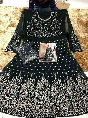 Year Bridal Pakistani eid New Designer Party wear Wedding Indian Anarkali Gown - Picture 5 of 6