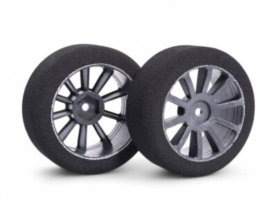 Matrix Racing Moosgummi 1/10 Reifen vorne Nass Trocken auf Carbon Felge ...