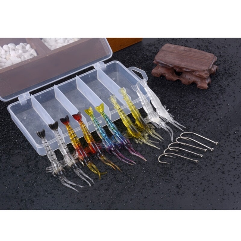 Fishing Accessories Shrimp Fishing Lures Fishing Jigs Silicone Artificial Baits - Image 6