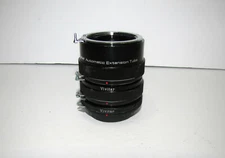 Vivitar AT-3 Automatic Extension Tubes 12, 20 & 36mm For Nikon Non AI 