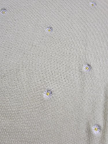 Yellow Basic Edition Sweater W/ Sunflowers 3/4 Sleeve XL - Picture 4 of 8
