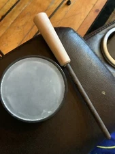 Vintage ? Big Tom’s Custom Turkey Calls Slate Pot W/ Hickory teak  Striker?