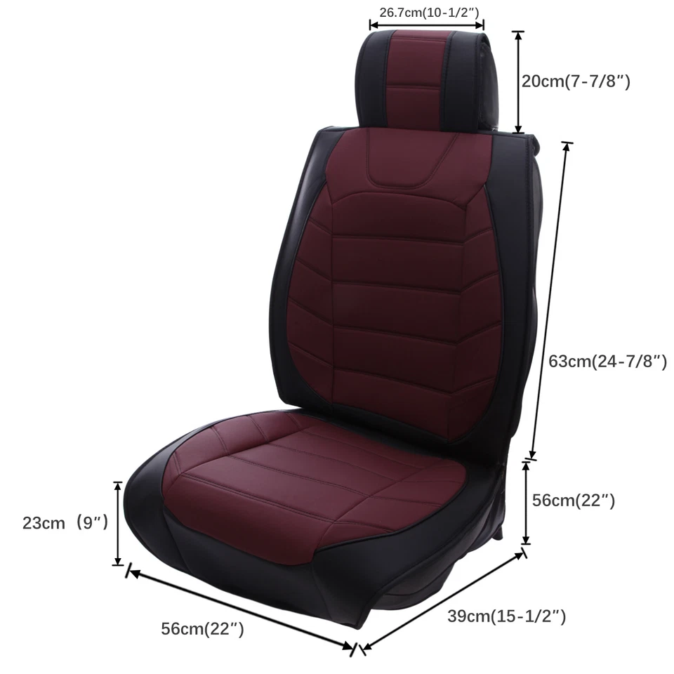 Juego completo de fundas de asiento de coche 5 asientos delanteros y traseros protectores para Volkswagen Golf CC Foto 4 de 4