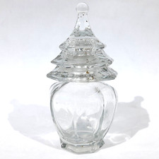 X-Rare Vintage 1930?s ANJOU ?TAI-PE? Art-Deco Glass Perfume Bottle Argentina