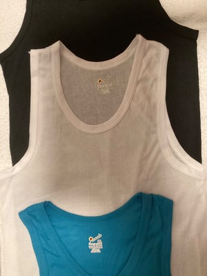 Women s Size 3X T Shirts 100% Cotton Ribbed Lot of three Solid Colors
