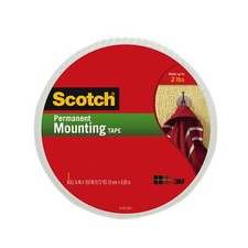 Scotch Indoor Mounting Tape, 0.75 in. x 350 in., White, 1 Roll/Pack