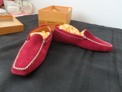Tod\'s Mens Gommini Mocassins Driving Loafer Shoes sk ruby Suede 5.5 Tod main image 2
