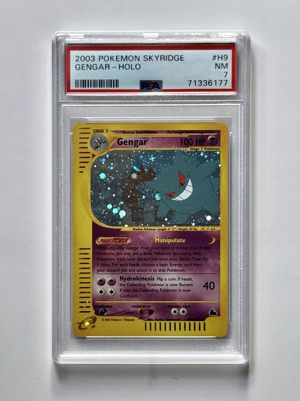 2003 POKEMON SKYRIDGE HOLO RARE #H9 GENGAR BGS 9 | eBay