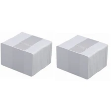 100 x CR80 .30 Mil Graphic Quality Blank White PVC Credit Card ID PRINTER