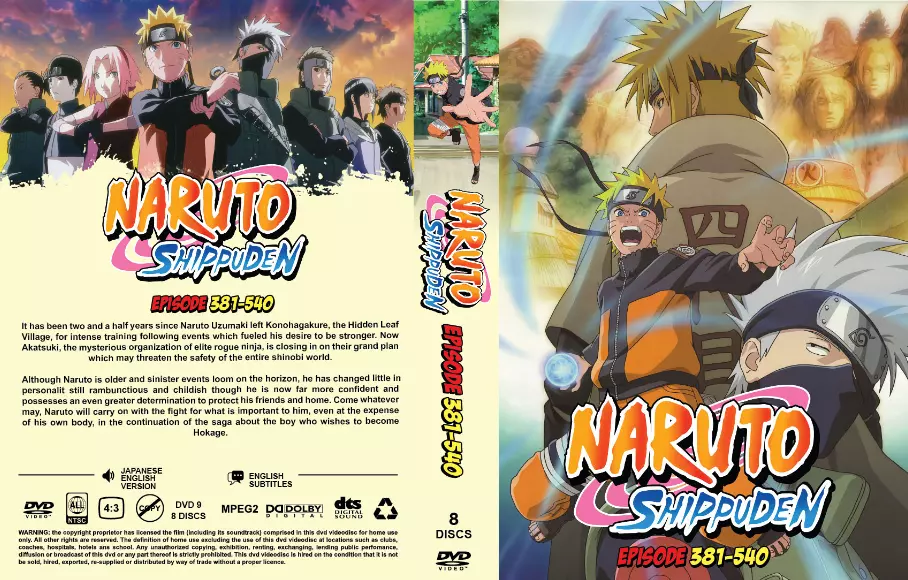 Box blu-ray Naruto Clássico + Naruto Shippuden + Filmes e Ovas