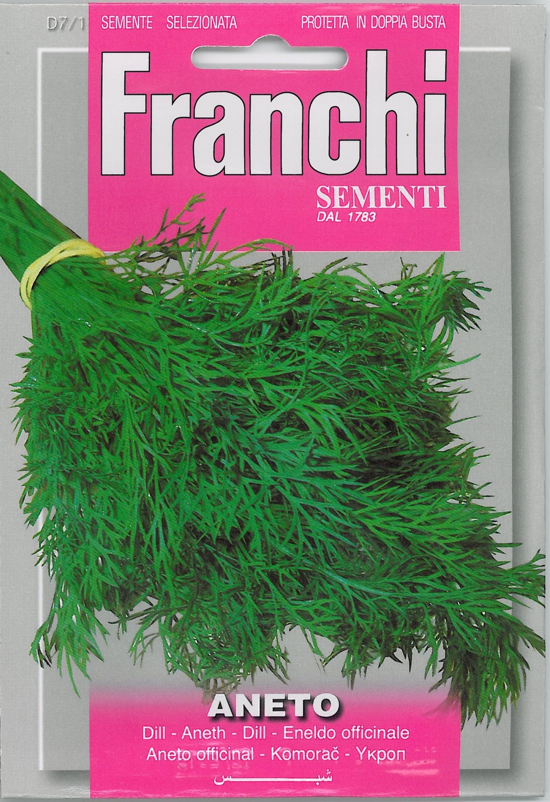 Franchi Seeds Herbs Dill Aneto seed