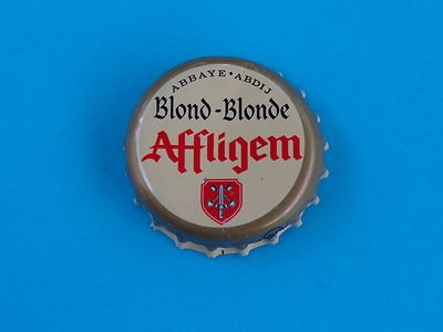 Vintage BEER Bottle Cap ~*~ AFFLIGEM Brewery Blonde Since 1074 ~ Opwijk, Belgium
