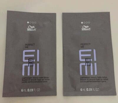 Set Of 2 Wella Perfect Me EIMI Lightweight Beauty Balm Lotion Packets